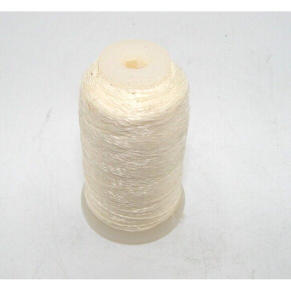 Silk Nylon Thread Foot White Ivory Ice Spool Cord Arts Crafts Sewing Embroidery - Picture 2 of 10